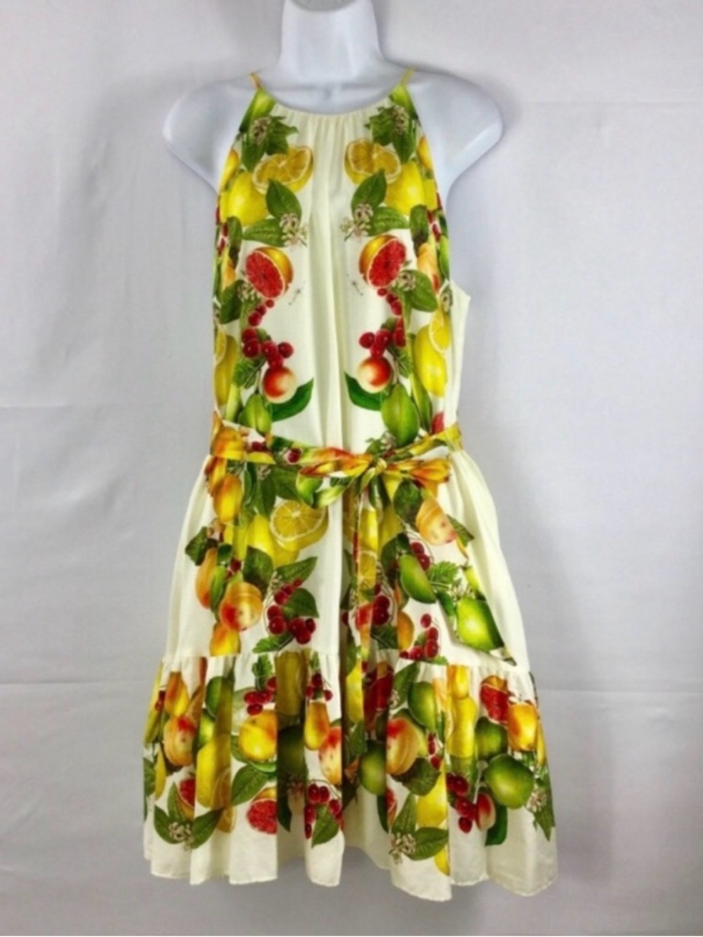 ANTONIO MELANI Antonio Melani Sloan Halter Citrus Print Dress β’ EUC β’ Size 12 - Picture 4 of 16